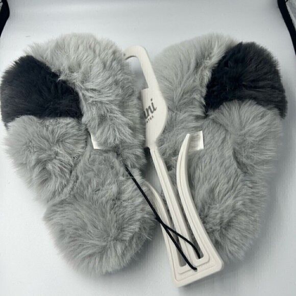 Jenni Women's Faux-Fur Crossband Slippers size small 5-6 slip on shoes - Picture 5 of 5